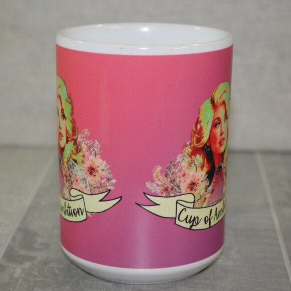Dolly Parton 9 to 5 Cup of Ambition coffee mug - Picture 3 of 4